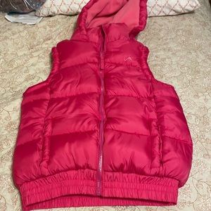 Vertical 9 girls pink puffy vest